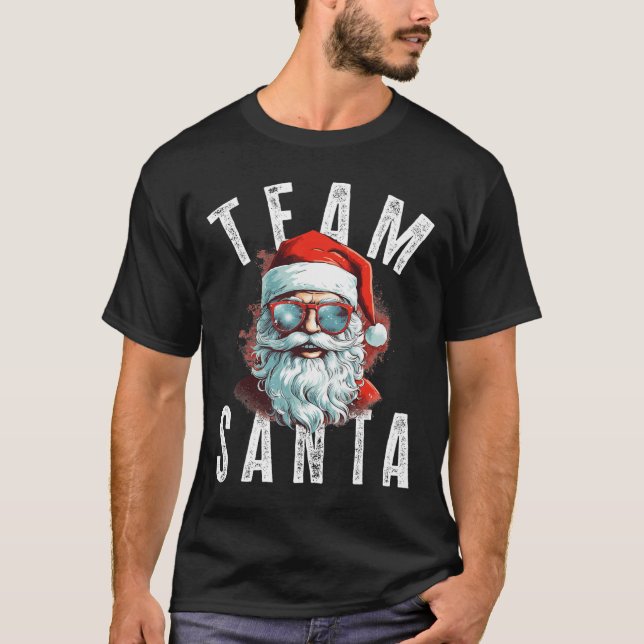 Team Santa Funy Julafton Jultomten 1 T Shirt (Framsida)