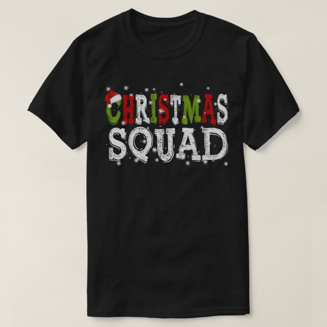 Team Santa Group-familjen på jultorg matchar X T Shirt (Design framsida)