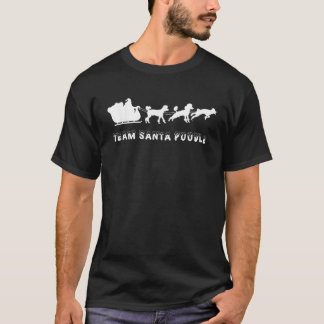 Team Santa Pudel ägare present rolig jul Poo T Shirt