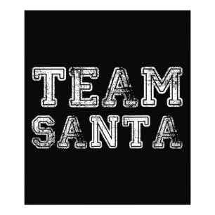Team Santa Rolig jul Fototryck