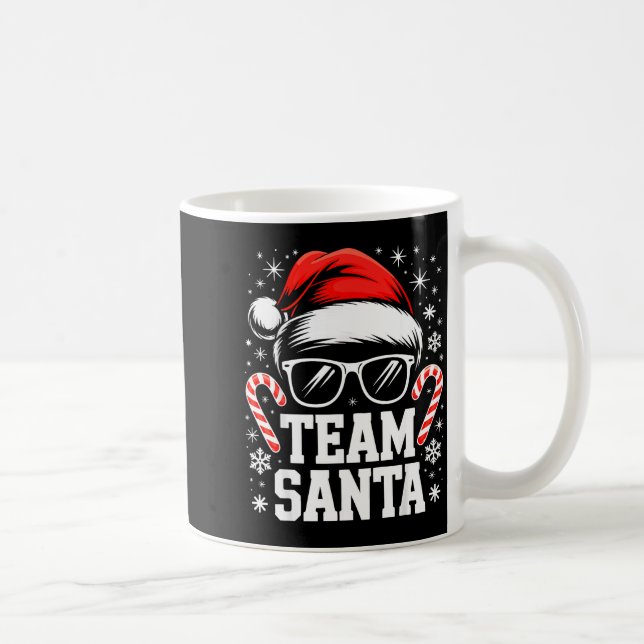Team Santa Shirt Adult Kids Christmas Santa Squad  Kaffemugg (Höger)