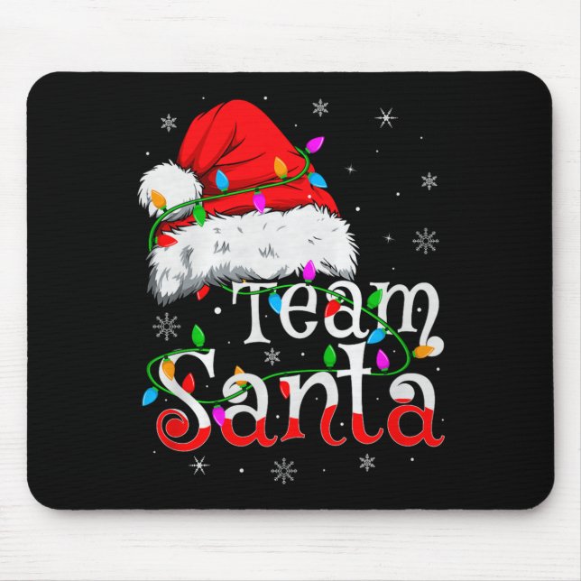 Team Santa Xmas Pajamas Matching Family Group Chri Musmatta (Framsidan)