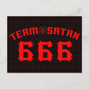 Team Satan 666 Vykort