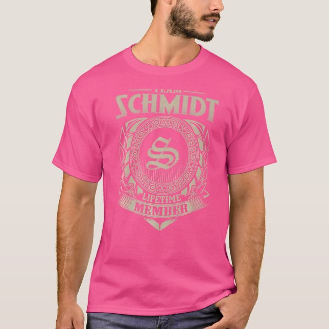Team Schmidt-livstidsmedlem Vintage Schmidt Famil T Shirt (Framsida)