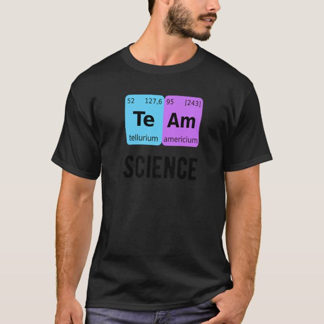 Team Science Student Periodic Table Love Chemist T T Shirt (Framsida)
