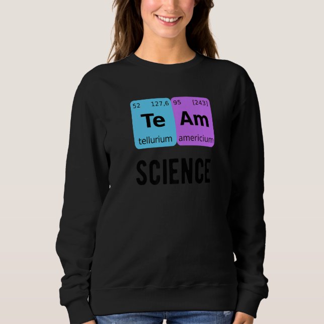 Team Science Student Periodic Table Love Chemist T T Shirt (Framsida)