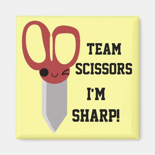 Team Scissors Magnet (Framsidan)