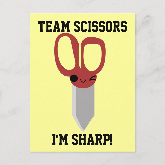 Team Scissors Vykort (Framsida)