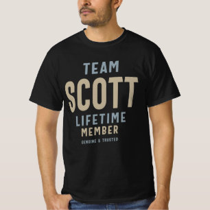 Team Scott Livtime Member Personlig Namn T Shirt