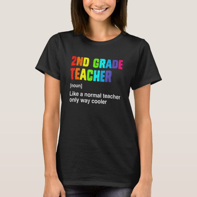 Team Second Klass Lacher Definition Hej 2nd Gr T Shirt (Framsida)