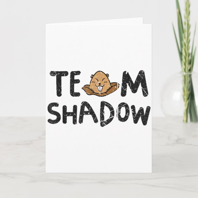 Team Shadow Roligt Groundhog Day 2024  Kort (Framsida)