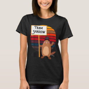 Team Shadow Roligt Vinter Groundhog Day Män Kvinno T Shirt