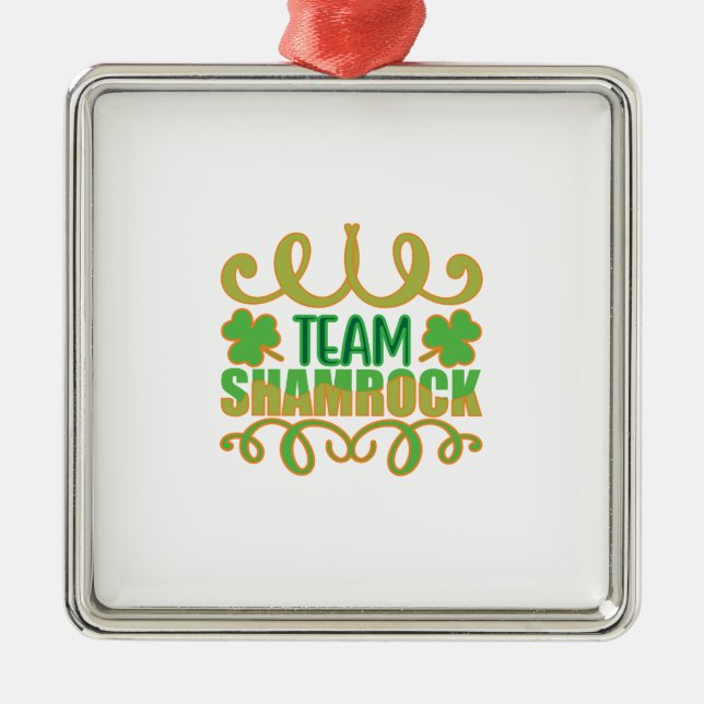 Team Shamrock Julgransprydnad Metall (Framsidan)