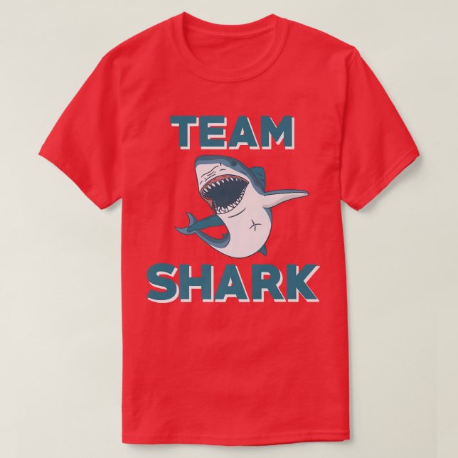 Team Shark Outfit Kärlek Sharks Sea Animal T Shirt (Design framsida)