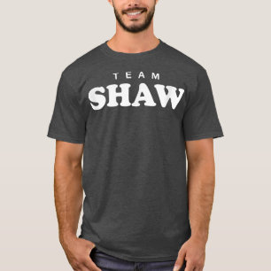 Team Shaw Personligt Efternamn Brud Brudgum Familj T Shirt