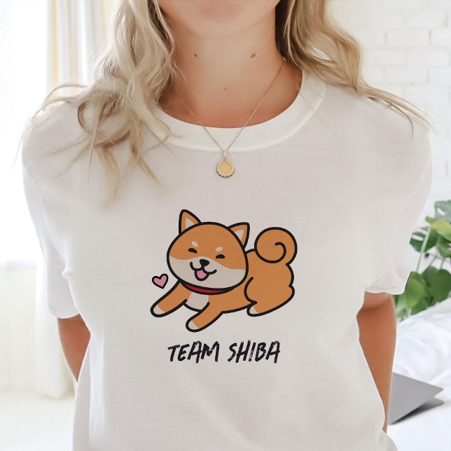 Team Shiba | Shiba Inu Hund älskare T-Shirt (Skapare uppladdad)