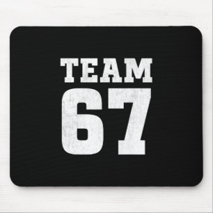 Team Six Seven 6 7 Meme Rolig Aura 67 T-shirt För  Musmatta