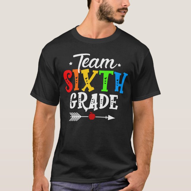 team sjätte klass t shirt (Framsida)