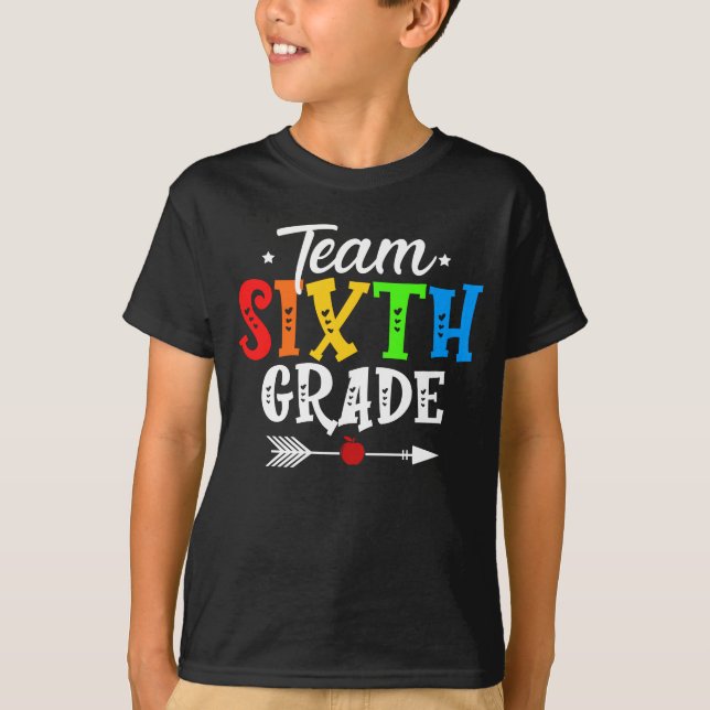 team sjätte klass t shirt (Framsida)
