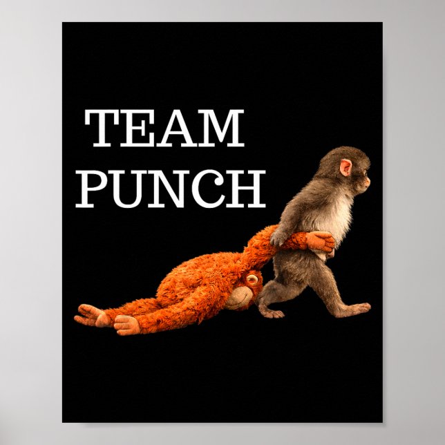 Team slag baby apa trend meme grafik Te Poster (Framsidan)