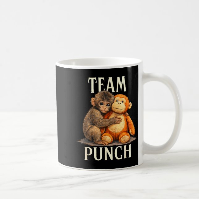 Team slag cute apa och björn design  kaffemugg (Höger)