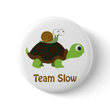 Team Slow Cute Tecknad Turtle och Snigel
