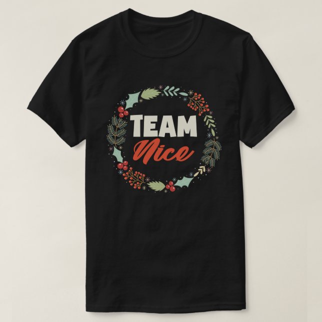 Team Snygg matchande julgåva från Par T Shirt (Design framsida)