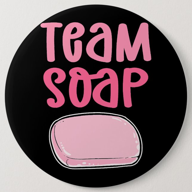 Team Soap. Saponifiering med tvål. Soap Makin Knapp (Framsida)