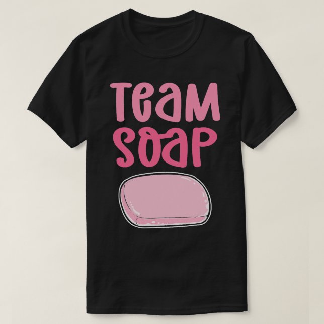 Team Soap. Saponifiering med tvål. Soap Makin T Shirt (Design framsida)