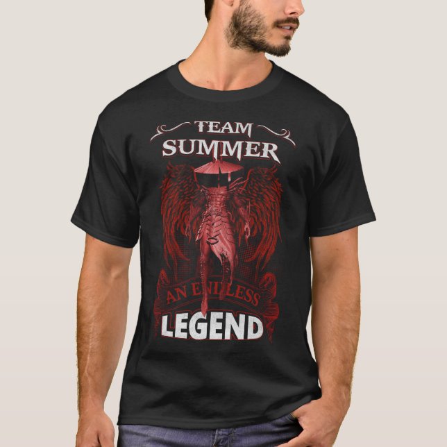 Team SOMMER - en ändlös LEGEND T Shirt (Framsida)