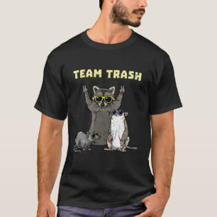 Team Sopor Opossum Raccoon Råtta Animals Sopor Gan T Shirt