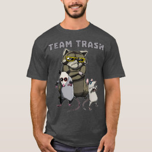 Team Sopor Opossum Raccoon Råtta Funny Animals Gar T Shirt