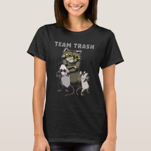 Team Sopor Opossum Tvättbjörn Råtta  Djur Skräp Sq T Shirt
