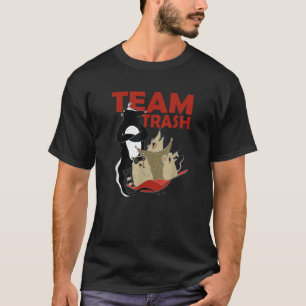 Team Sopor Råtta Raccoon Opossum Funny Animals Gar T Shirt