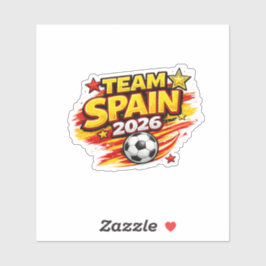 TEAM SPANIEN 2026 Fan | Patriotiska Spanien Fot Klistermärken