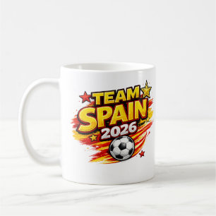 TEAM SPANIEN 2026 Mugg   Patriotiska Spanien Fot