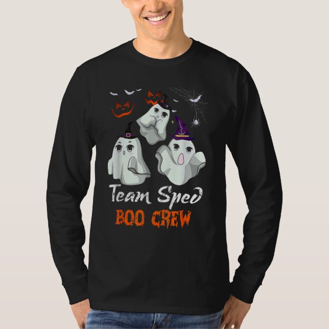 Team SPED Boo Crew Halloween Ghost SPED Special Ed T Shirt (Framsida)