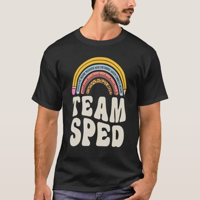 Team SPED Teacher Special Education Speducator Wom T Shirt (Framsida)
