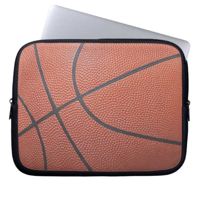 Team Spirit_Basketball struktur look_Ring upp det! Laptop Sleeve (Framsidan)