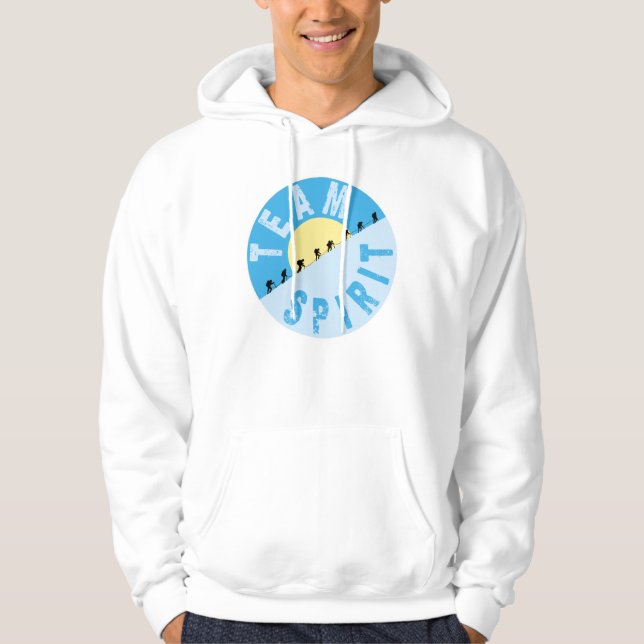 Team Spirit - bergsklättring Hoodie (Framsida)