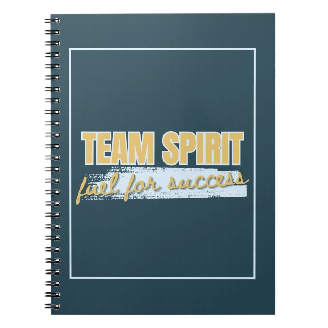 Team Spirit Inspirational Company Business Gift Anteckningsbok (Framsidan)