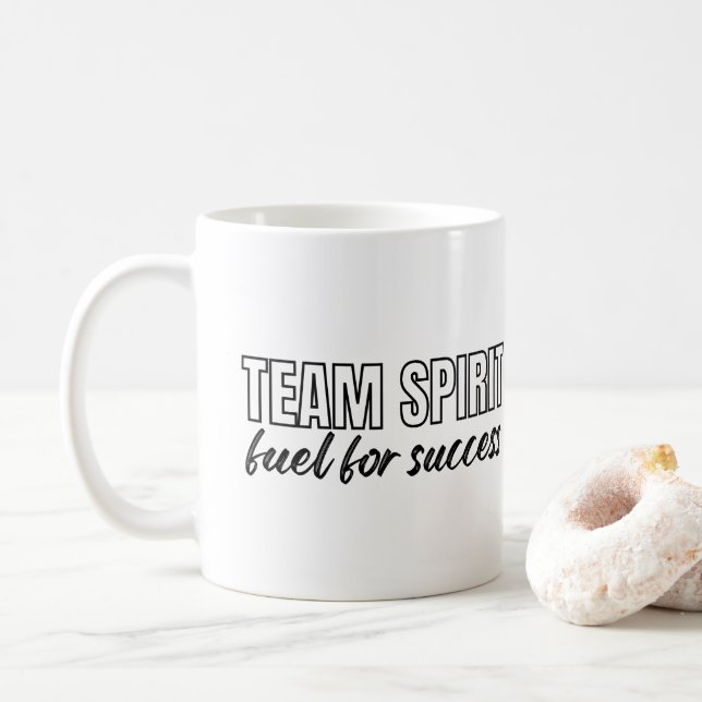 Team Spirit inspirational Quote Business Personal Kaffemugg (Med munk)