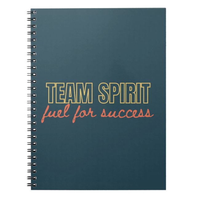 Team Spirit Motivational Company Business Gift Anteckningsbok (Framsidan)