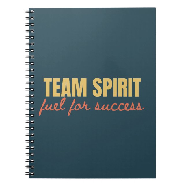 Team Spirit Motivational Company Business Gift Anteckningsbok (Framsidan)