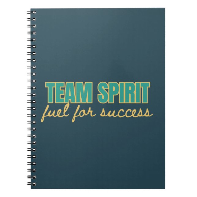 Team Spirit Motivational Company Business Gift Anteckningsbok (Framsidan)