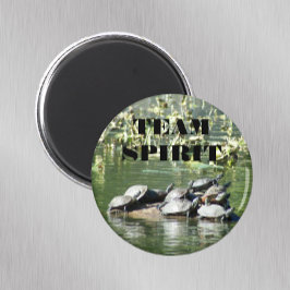 Team Spirit Turtles Motivational Magnet