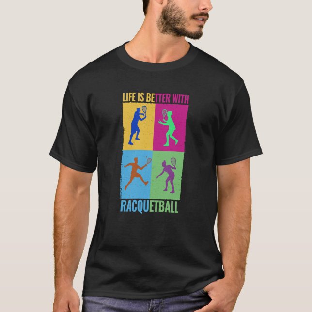 team sport Racquetball for women T Shirt (Framsida)