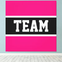 TEAM Sporty Athletic Bright Rosa Black Rand