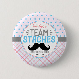 "Team Stacher" Modern Gender Reveal Party Knapp