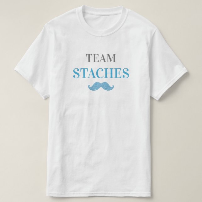 Team Staches Köns Avslöjande Herr Tee (Design framsida)